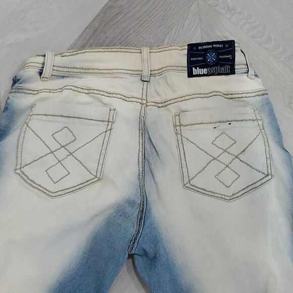 Blue Asphalt Women’s, Button Fly,  Flare Jeans,  Size 9 - Picture 8 of 10